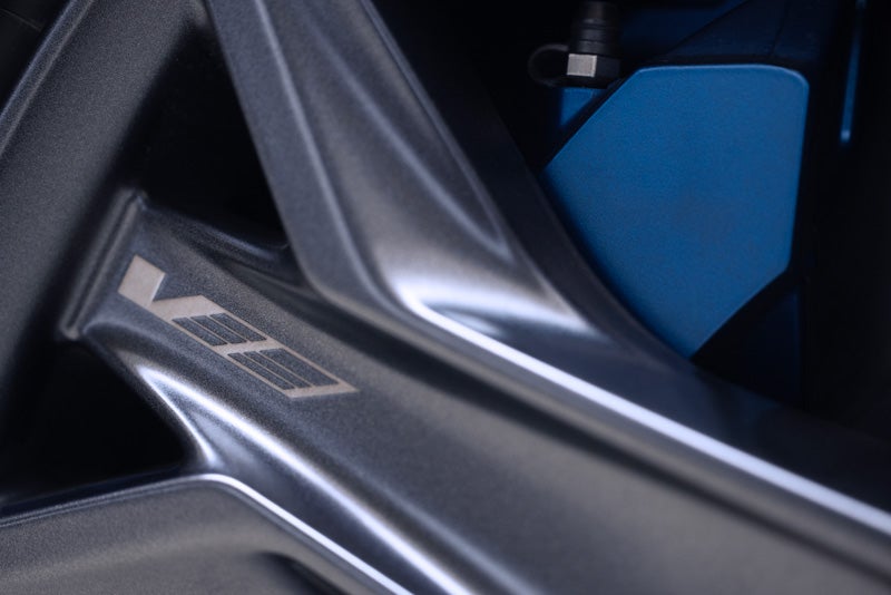 Close-up of the 2026 OPTIQ-V Brembo Performance Front Brakes | Walker-Jones Cadillac in Waycross GA